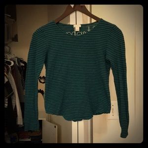 Long sleeve stripped shirt!